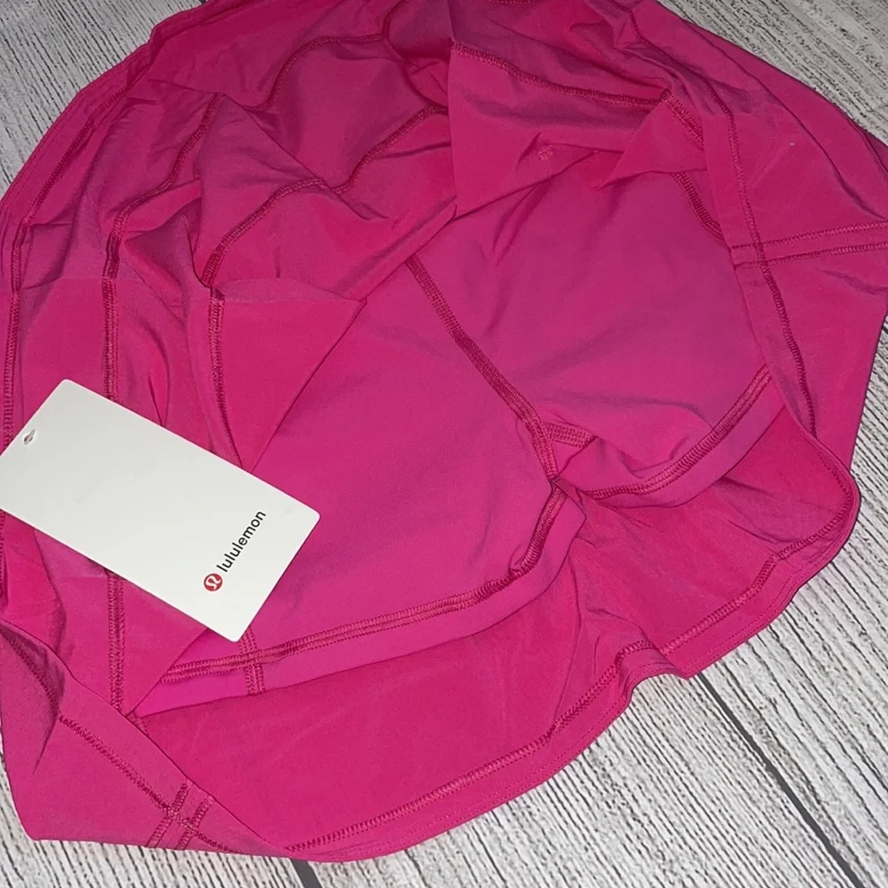 LULULEMON Pace Rival Tennis Skirt SONIC PINK  REGULAR LENGTH 2022 Size 4 NWT - Picture 12 of 13